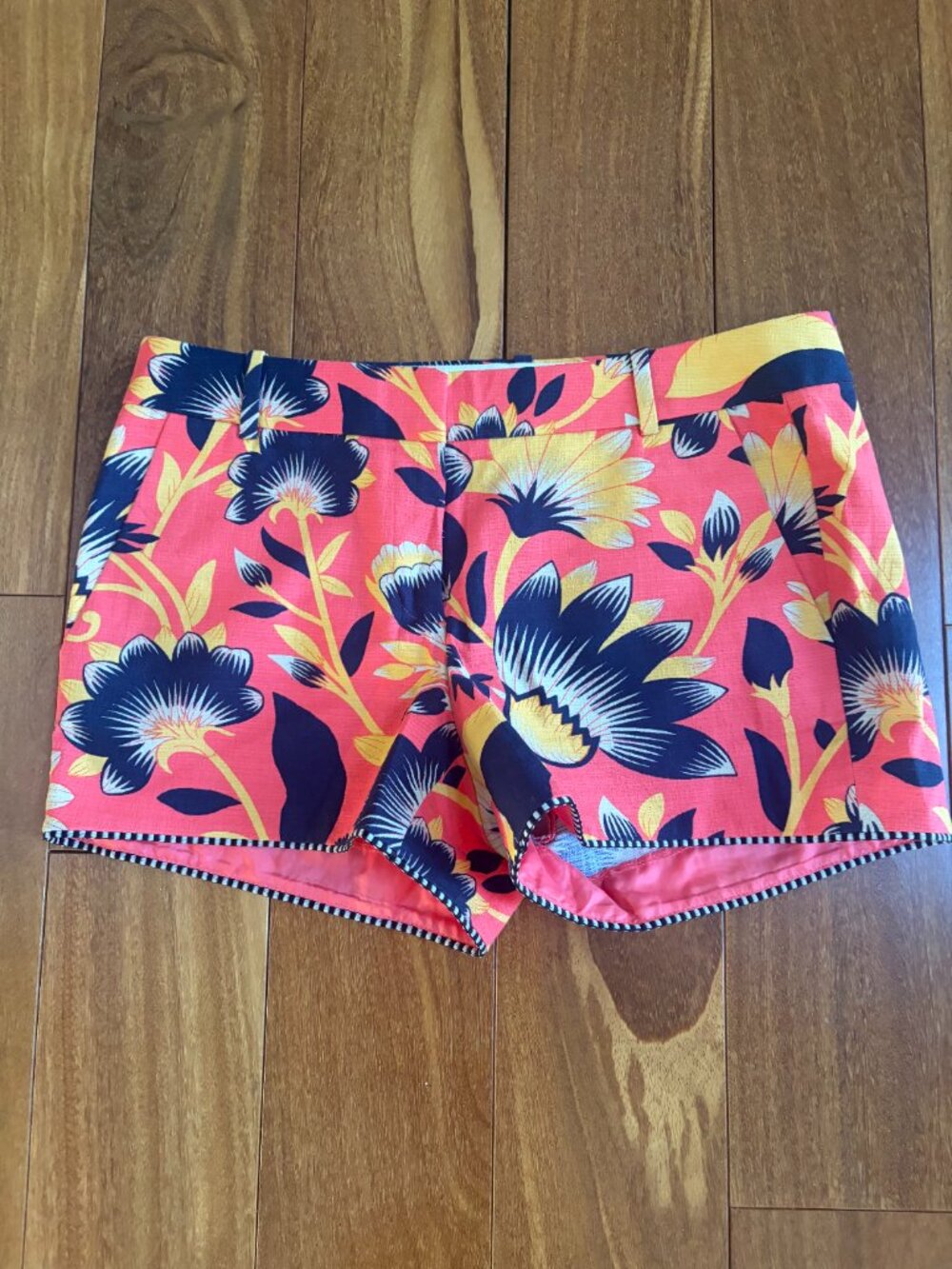 J Crew hibiscus floral shorts
